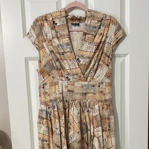 Retrolicious Air Mail Dress XL